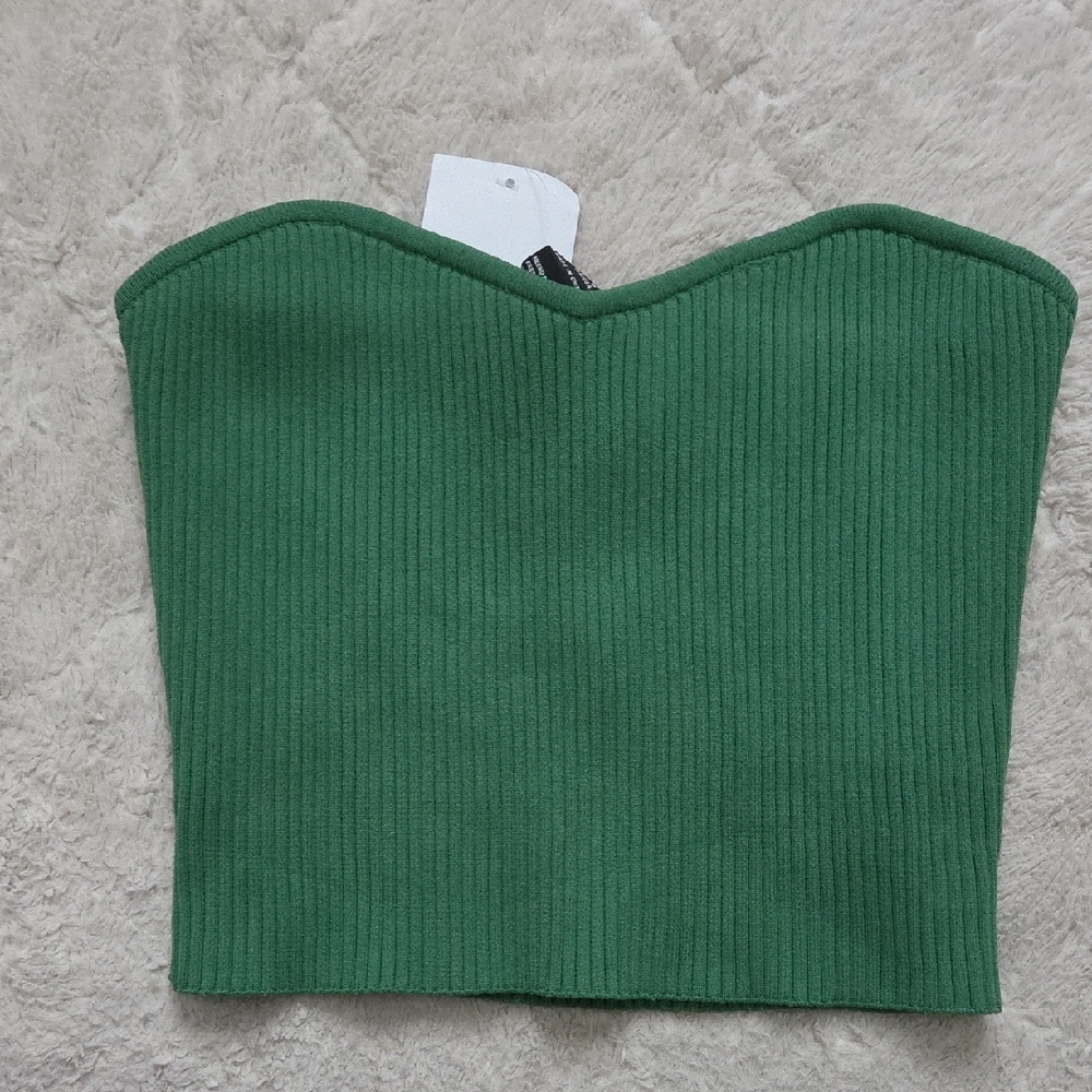 Forever 21 Ribbed Sweater Tube Top